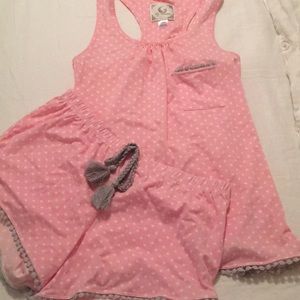 PJ Couture small polka dot PJ set